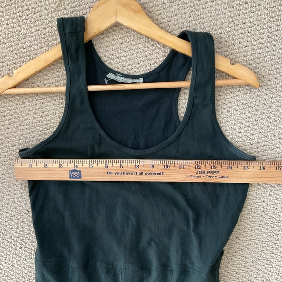 Solitaire Tie Dye Maxi Green Black Tank Dress Festival Brunch Nantucket - Picture 7 of 10